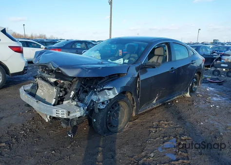 2020 Honda Civic Lx из США, поврежденный, VIN 2HGFC2F62LH599428